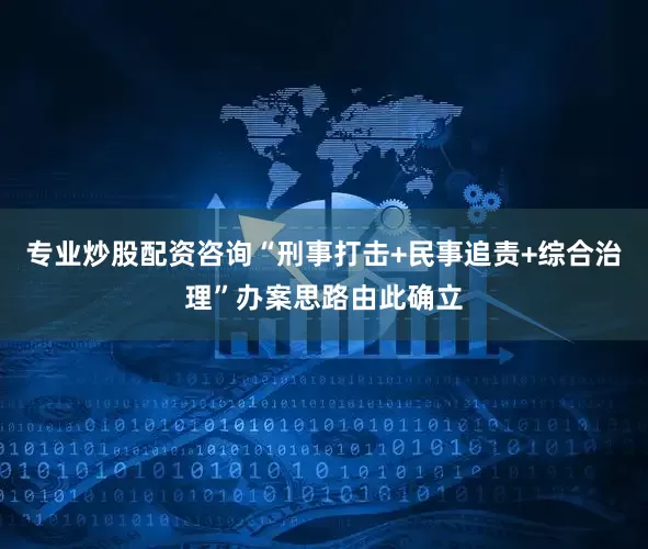 专业炒股配资咨询“刑事打击+民事追责+综合治理”办案思路由此确立